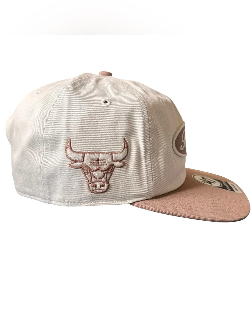 47 Brand Chicago Bulls Captain Snapback Hat Cream Pink NWT NBA OSFA